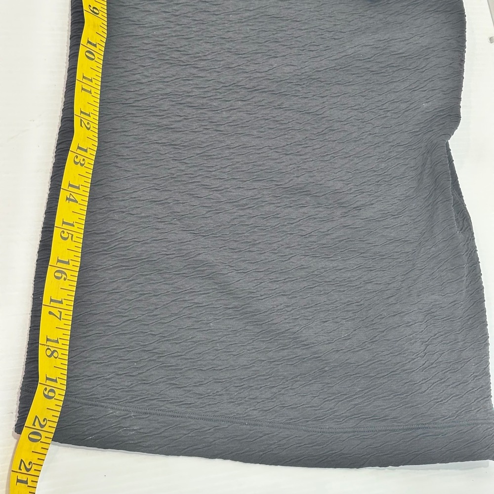 Lululemon Can You Feel The Pleat Black Textured Wide Leg Crop‎ Pants Size 8 - Picture 10 of 13